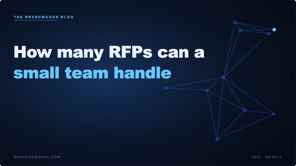 How many RFPs can a small team handle - BrandWagon